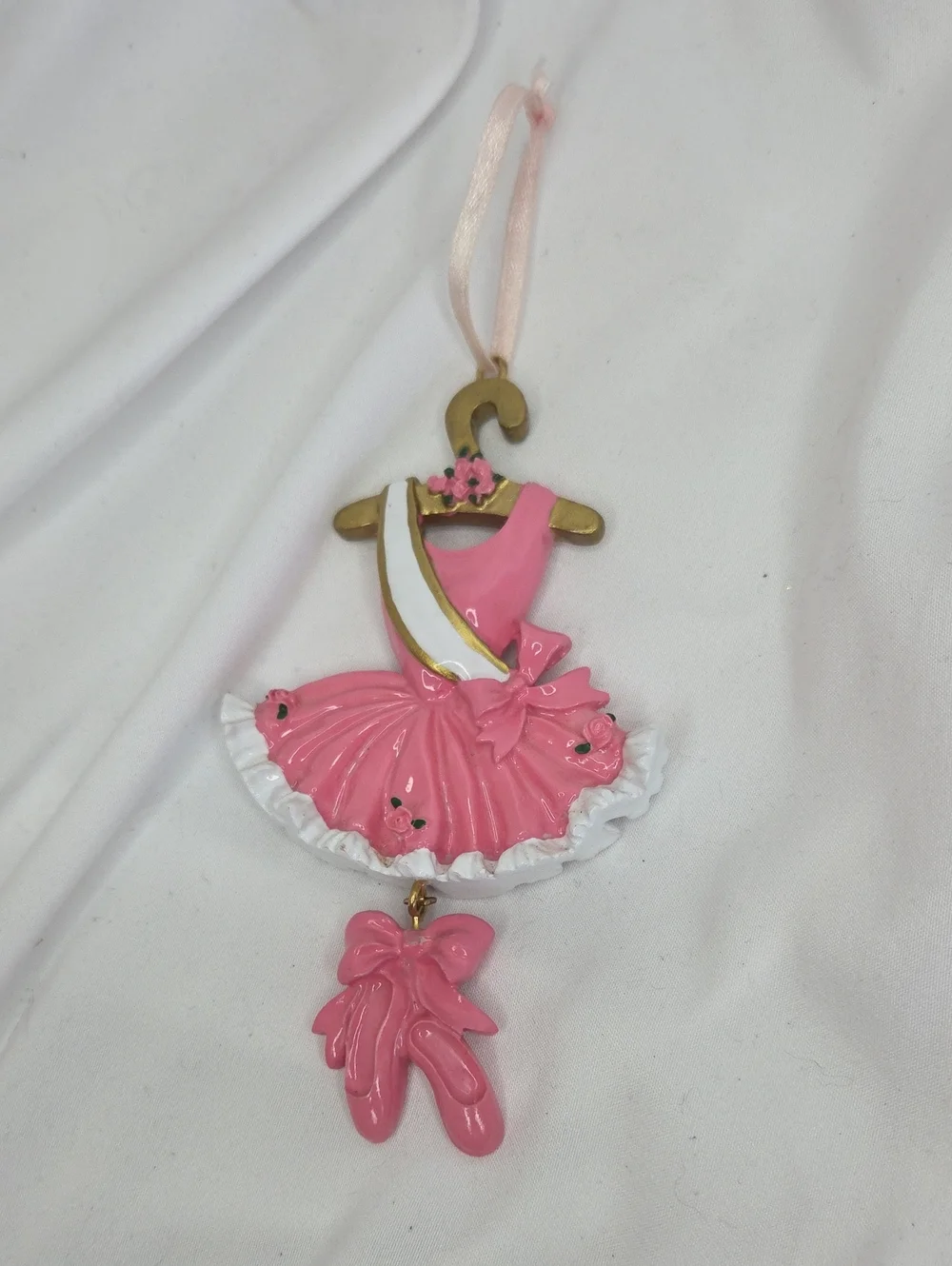 Pink Ballerina Tutu Ornament Christmas Recital Present Blank Craft